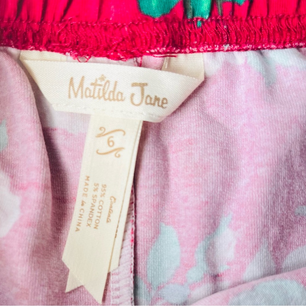 Matilda Jane Red, pink, rose, floral, big ruffle pants - Picture 3 of 4
